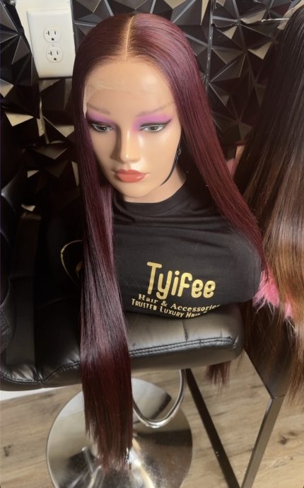 30’’ burgundy donor hair